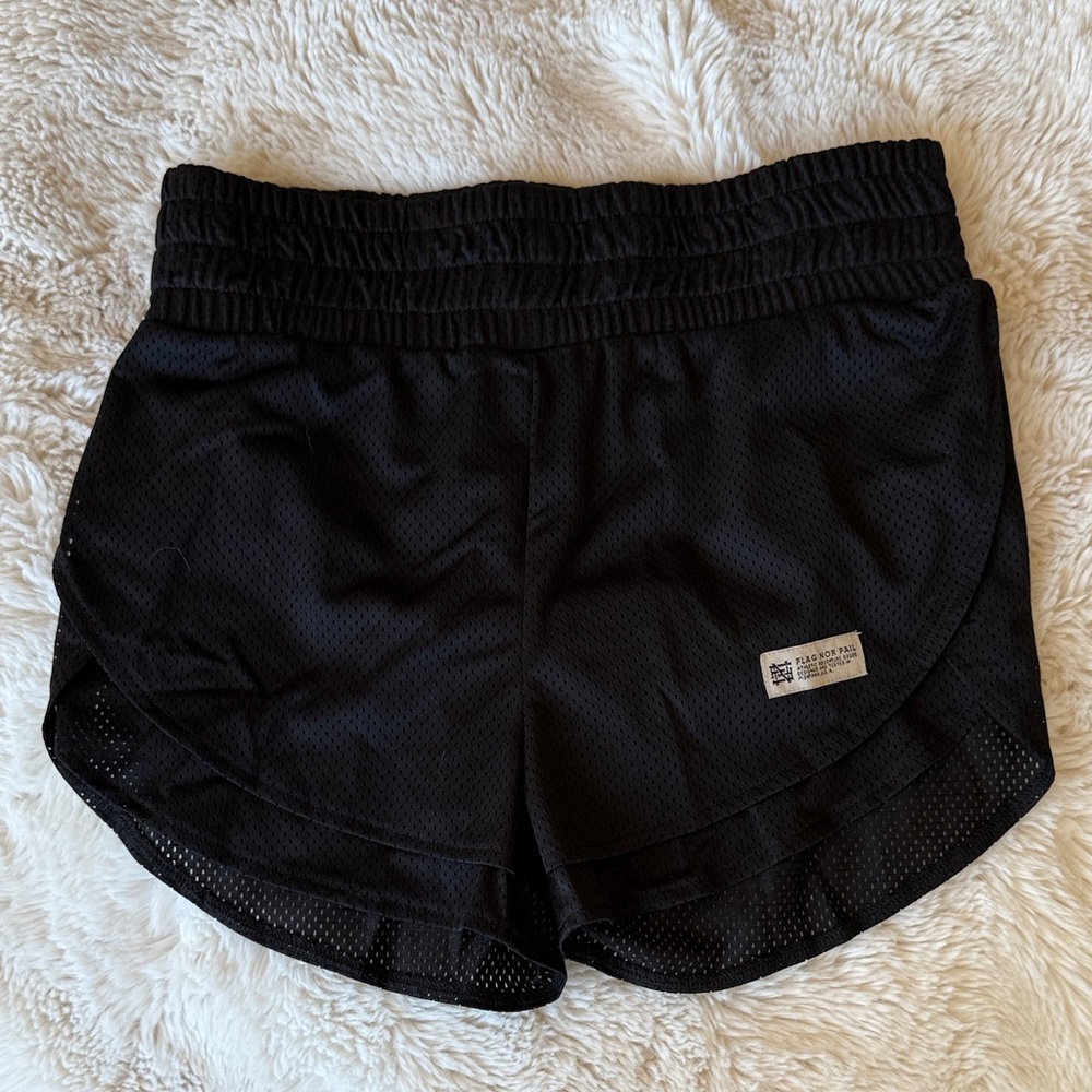 Flag Nor Fail Black Women's Athletic Shorts